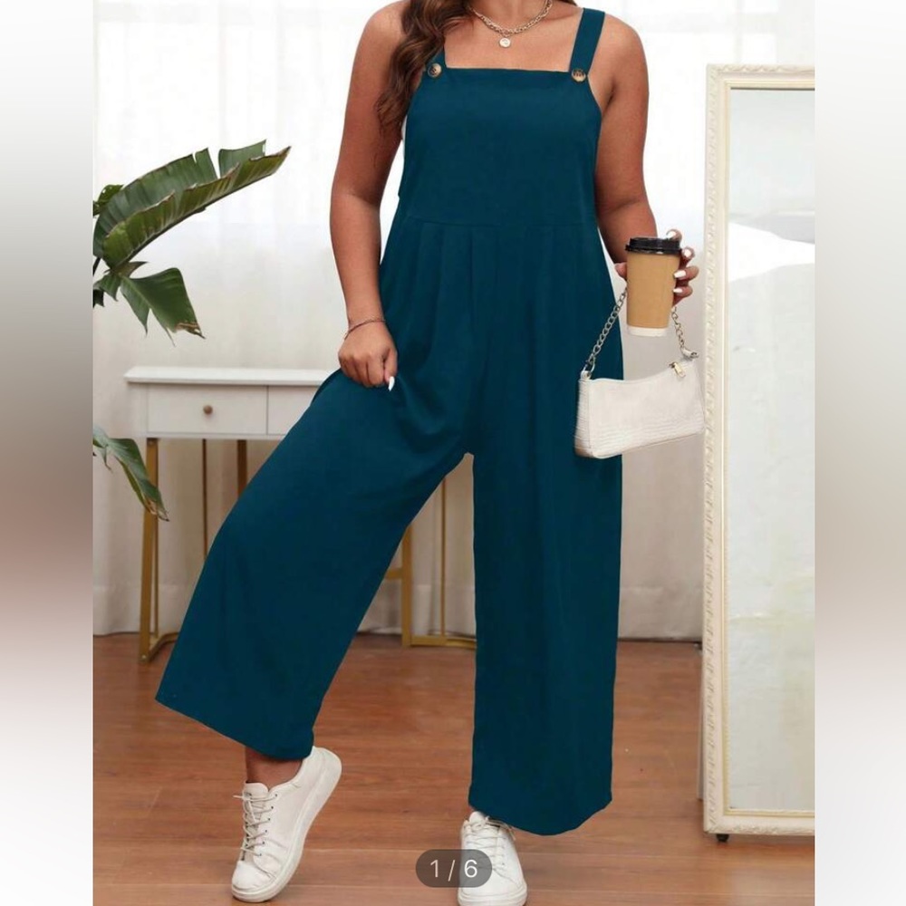 Blue overalls (plus size 3X)